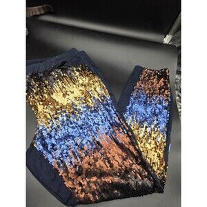 Ashley Stewart Womens Sequin Front Jeans Blue Size 22W